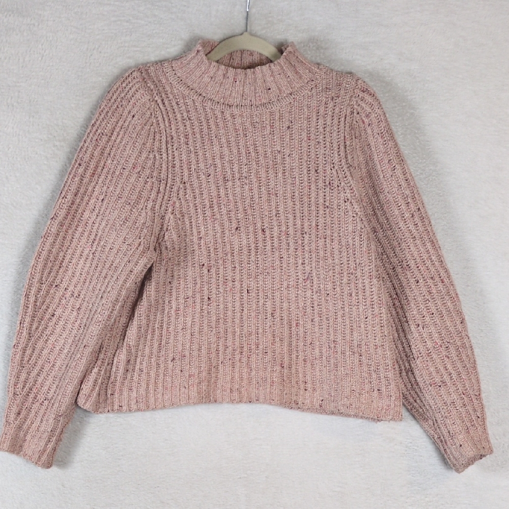 Gap Womens Knit Mock Neck Oversized Cozy Preppy Sweater Size XS